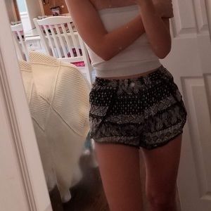 Printed cotton shorts